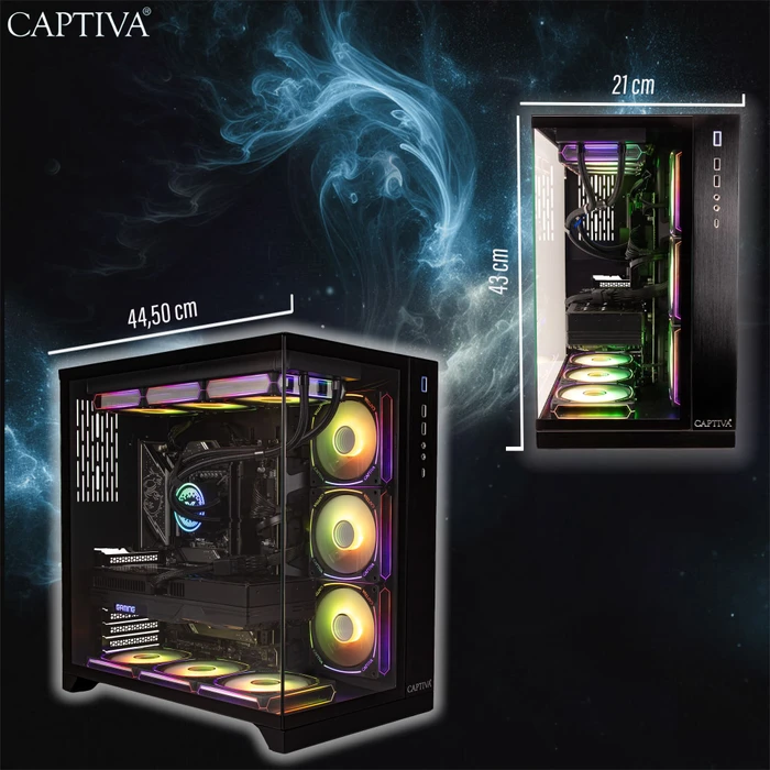 Captiva Entry Gaming I10-1684, Core i7-14700F, 16GB RAM, 1TB SSD, Arc B580 Graphics
