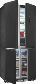 Exquisit EMD470-170-200E Multi Door inox-look az