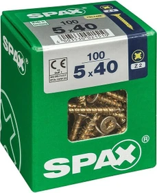 Spax YELLOX A2L 4CUT PZ2 Universalschraube, 5x40mm, 100 Stück