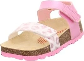 Superfit Fussbettpantoffel Sandale rosa/silber (Junior)