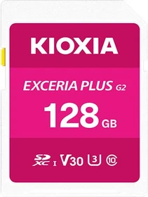 KIOXIA EXCERIA PLUS G2 R100/W65 128GB, UHS-I U3, Class 10