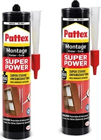 Pattex PXS37 Montagekleber Super Power weiß, 370g