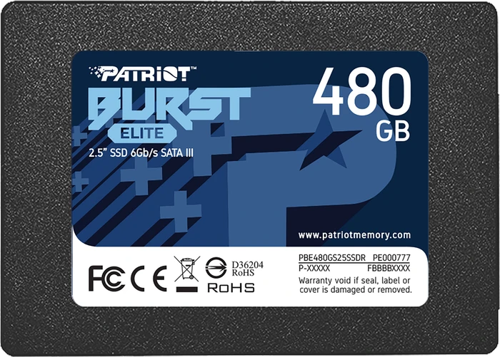 Patriot Burst Elite 480GB, 2.5" / SATA 6Gb/s