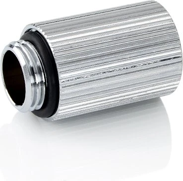 Bitspower Touchaqua Verlängerung G1/4" auf G1/4", 25mm, Glorious Silver, 2er-Pack