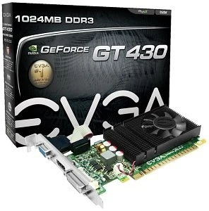 EVGA GeForce GT 430, 1GB DDR3, VGA, DVI, HDMI