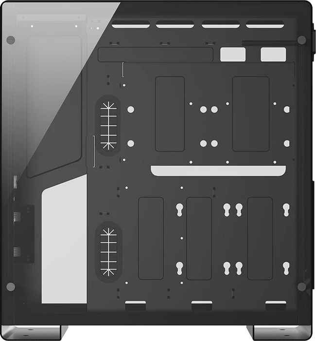 Jonsbo U5, schwarz, Glasfenster