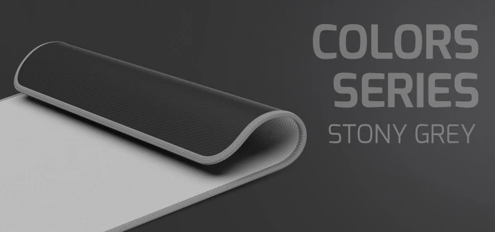 Natec Colors Series Mouse Pad Stony Grey, 300x250mm, grau