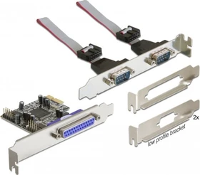 DeLOCK 2x seriell/1x parallel, PCIe x1 (89129)