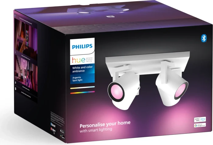 Philips Hue White and Color Ambiance Argenta Spot 4-flammig weiß