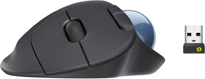 Logitech Ergo M575 Wireless Trackball for Business, schwarz, Logi Bolt, Bluetooth