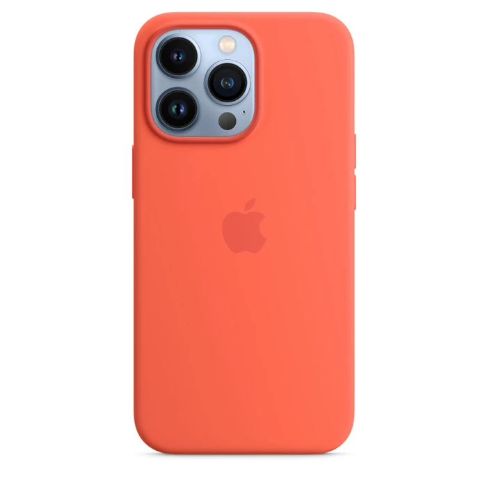 Apple Silikon Case mit MagSafe für iPhone 13 Pro Nektarine
