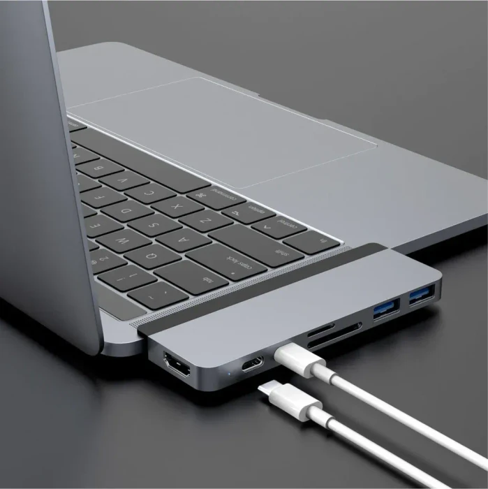 Targus HyperDrive DUO 7-in-2, 2x Thunderbolt 3 [Stecker], grau