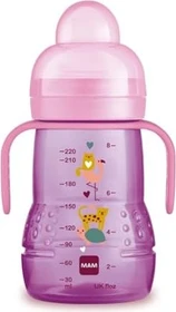 MAM Trainer+ Trinklernflasche, 4+M, 220ml, rosa