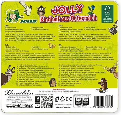 Jolly Supersticks Österreich Edition Wandern Buntstift sortiert, 24er-Set (3000-0298) – Bild 2 von 2