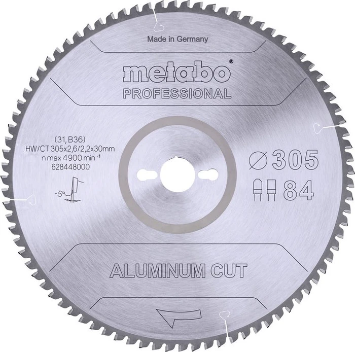 Metabo Aluminium Cut Professional Kreissägeblatt 84Z, 305x2.2x30mm, 1 Stück