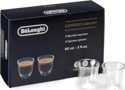 DeLonghi Espresso doppelwandige Thermoglas, 6 Stück