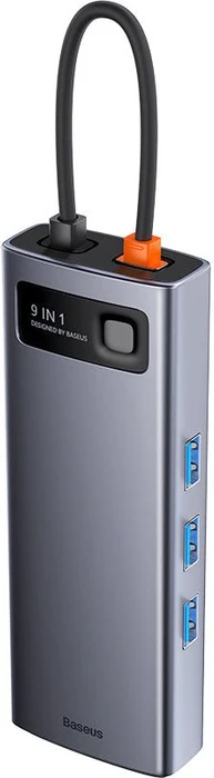 Baseus Joystar 9-in-1 Docking Station, Multiport-Adapter, USB-C 3.0 [Stecker]
