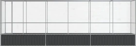 vidaXL Voliere, silber/grau, 626.5x212x107cm