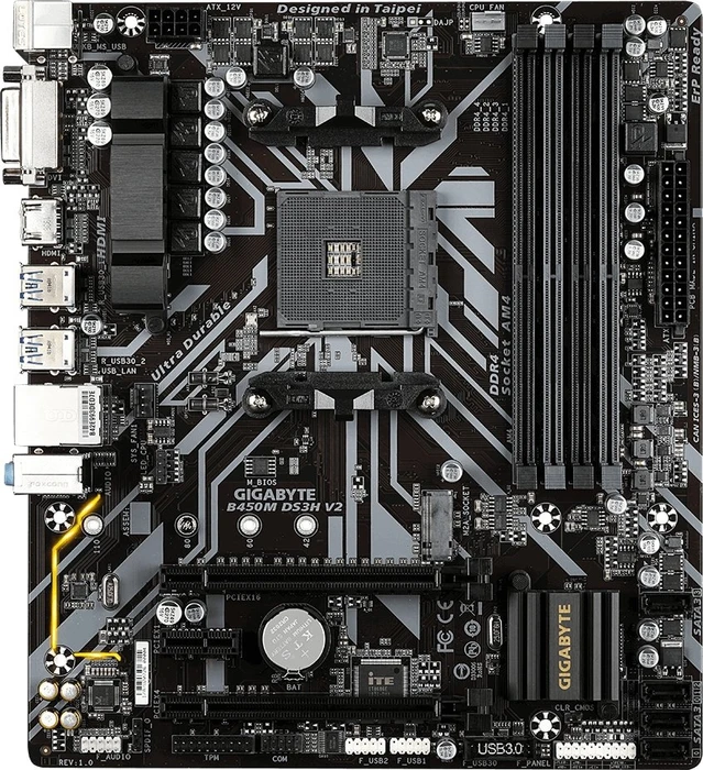 GIGABYTE B450M DS3H V2 (AMD AM4)
