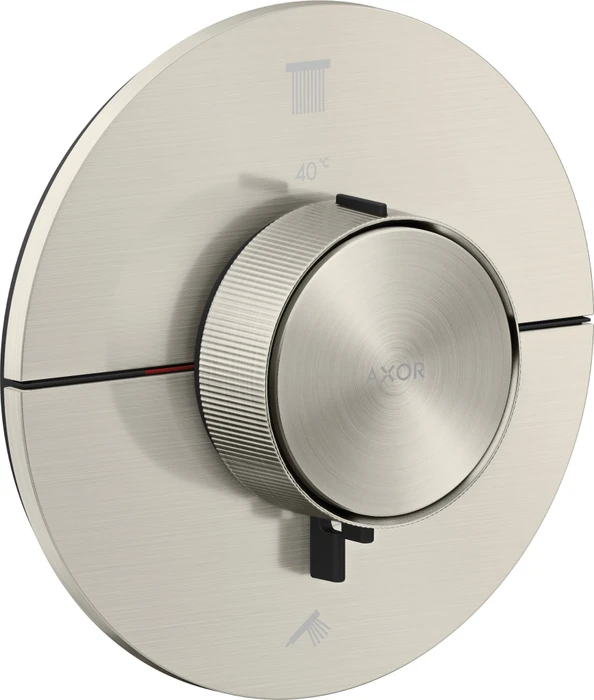 Hansgrohe Axor ShowerSelect ID rund Thermostat für 2 Verbraucher edelstahl optic
