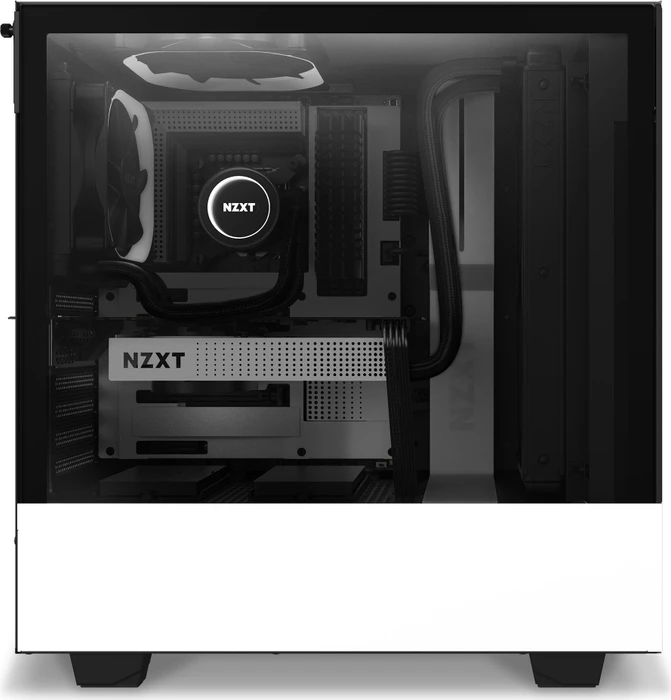 NZXT H510 Elite, weiß, Glasfenster