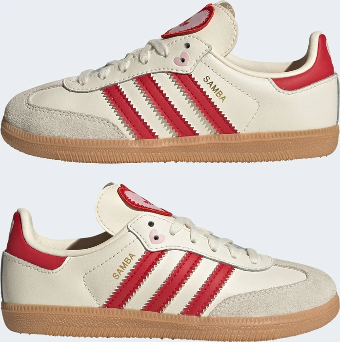 adidas Samba OG cream white/better scarlet/gum (Junior)