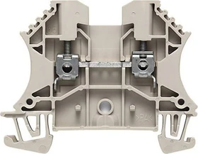 Weidmüller WDU 16N Durchgangs-Reihenklemme, Schraubanschluss, dunkelbeige, 16 mm², 76 A, 690 V, Anzahl Anschlüsse: 2