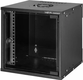 LogiLink 10" Wandschrank 6HE, schwarz, 312mm tief