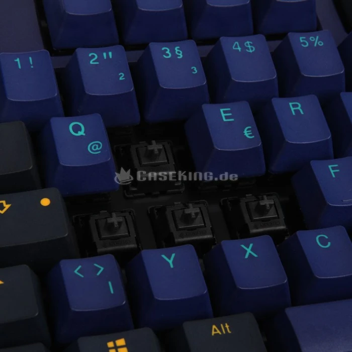 Ducky One 2 PBT blau, Horizon, MX BLACK, USB, DE