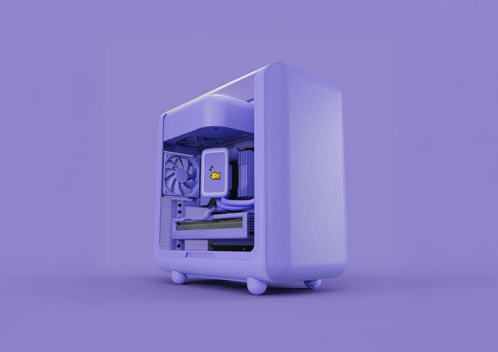 Hyte X50 Taro Milk, violett, Glasfenster