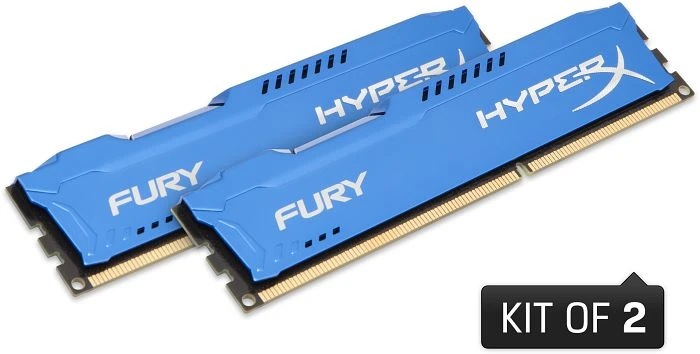 Kingston FURY blau UDIMM 8GB Kit, DDR3-1866, CL10, 1RX8