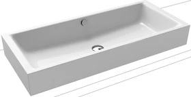 Kaldewei Puro S 3176 Aufsatzwaschtisch 90x38.5cm, Perl-Effekt, schwarz matt 100