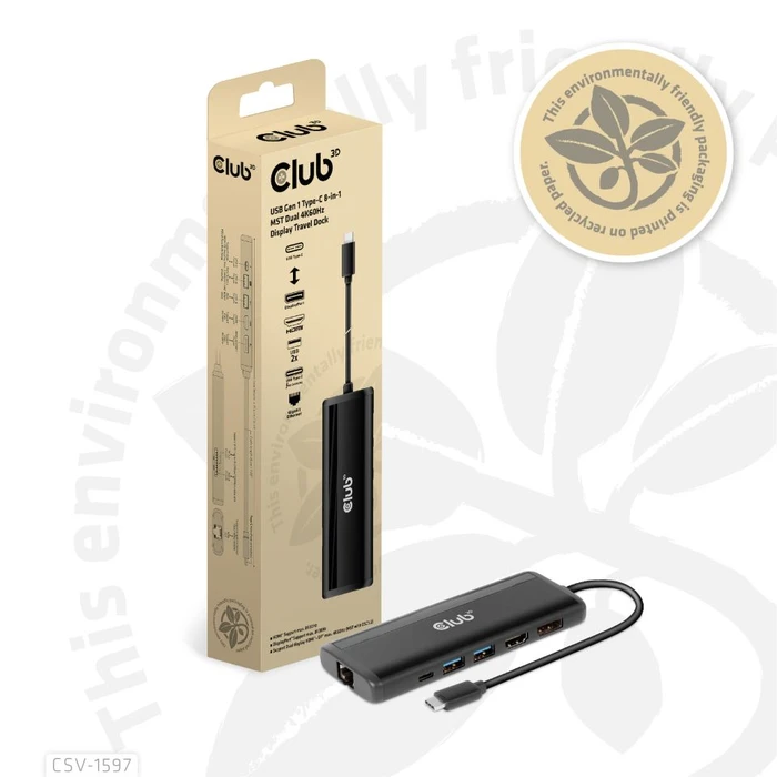 Club 3D 7in1 Hub, USB-C 3.0 [Stecker]