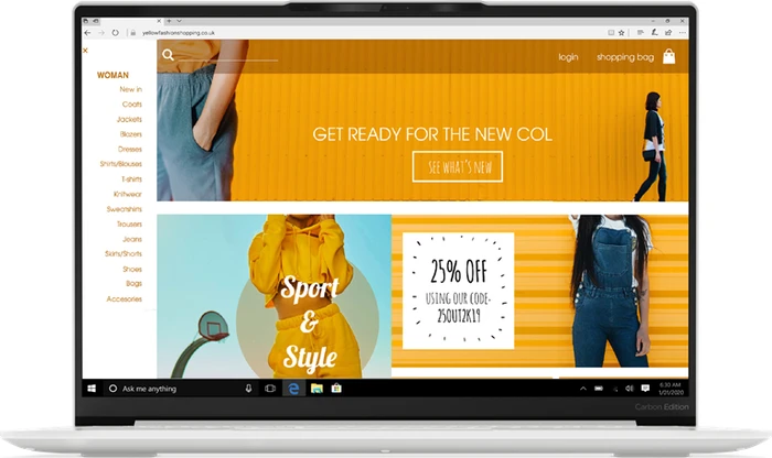 Lenovo Yoga Slim 7 Carbon 13ITL5, Moon White, Core i7-1165G7, 16GB RAM, 512GB SSD, DE