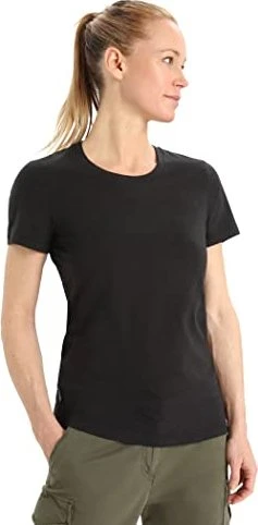 Icebreaker Merino Central Classic Funktionsshirt kurzarm schwarz (Damen)