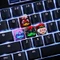 Ducky x Hot Keys Project Ducky League Keycap Super Hero - Rocket, Kunstharz (Resin), gelb/rot, 1 Taste Vorschaubild
