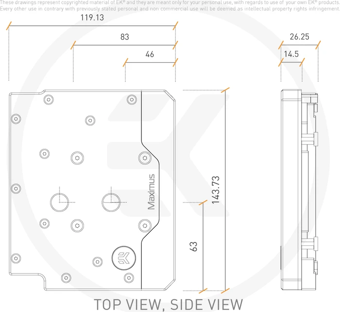 EK Water Blocks Quantum Line EK-Quantum Momentum ASUS ROG Maximus XII Hero D-RGB Monoblock, Nickel, Acryl