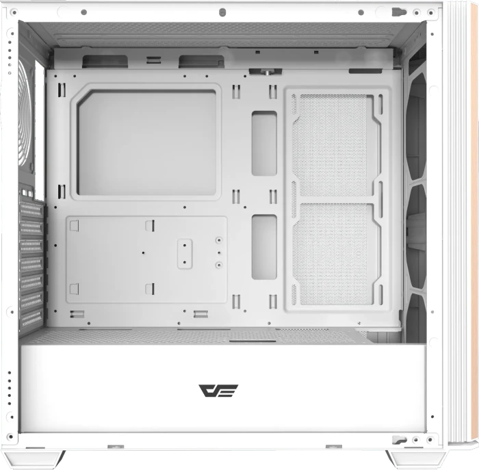 DarkFlash DS900WS White, USB-C, inkl. 4x Lüfter, Glasfenster