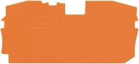 Wago Abschluss- und Zwischenplatte; 1 mm dick; orange 25 Stück