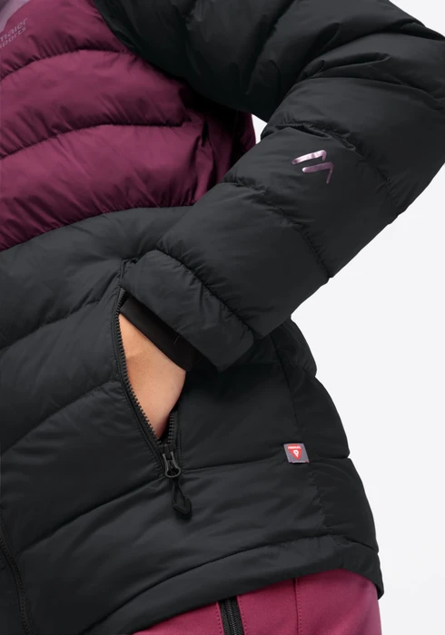 Maier Sports Lomnica Jacke black/berry p/cherry wine (Damen)
