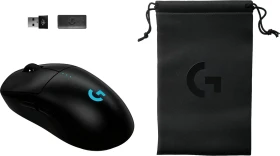 Logitech G Pro 2 Lightspeed schwarz, Bundle mit 8K-Dongle und Tasche, USB