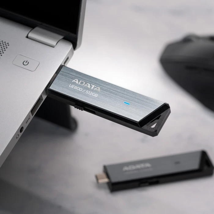 ADATA UE800 512GB silber, USB-C, USB 3.2 Gen 2×1