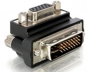 DeLOCK DVI/VGA Adapter, gewinkelt 90° (65172)