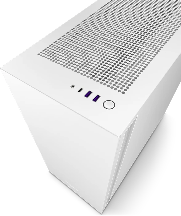 NZXT H7 White, weiß, Glasfenster