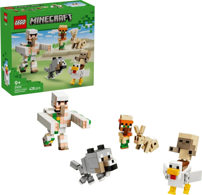 LEGO Minecraft - Angriff des Hühnerreiters in der Wüste