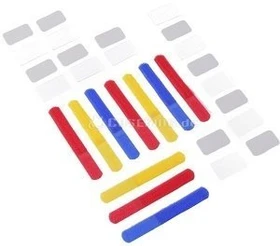 LABEL THE CABLE LTC Mini Tags Klett-Kabelbinder, farbig sortiert, 10er-Pack