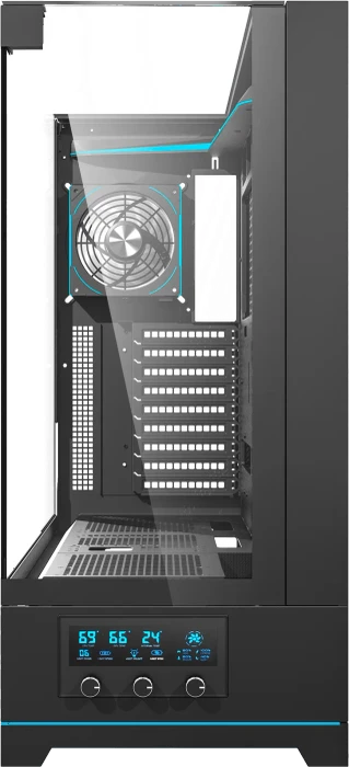 DarkFlash DY450L Pro Black, Glasfenster