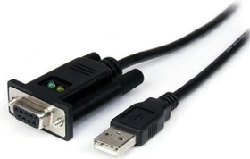 StarTech USB/RS232-Kabel Stecker/Buchse, 1m schwarz (ICUSB232FTN)