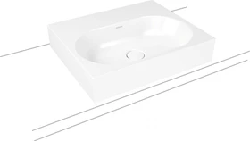 Kaldewei Centro 3057 Aufsatzwaschtisch 60x50x12cm, Perl-Effekt, alpinweiß