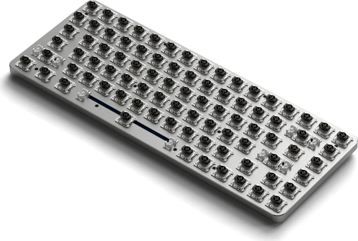Satechi SM1 Slim Mechanical Backlit BT Keyboard, Light, weiß/grau, low-profile BROWN Switches, USB/Bluetooth, US